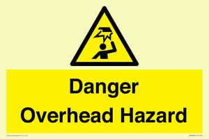 Danger Overhead Hazard